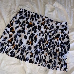 Cheetah print shein skirt